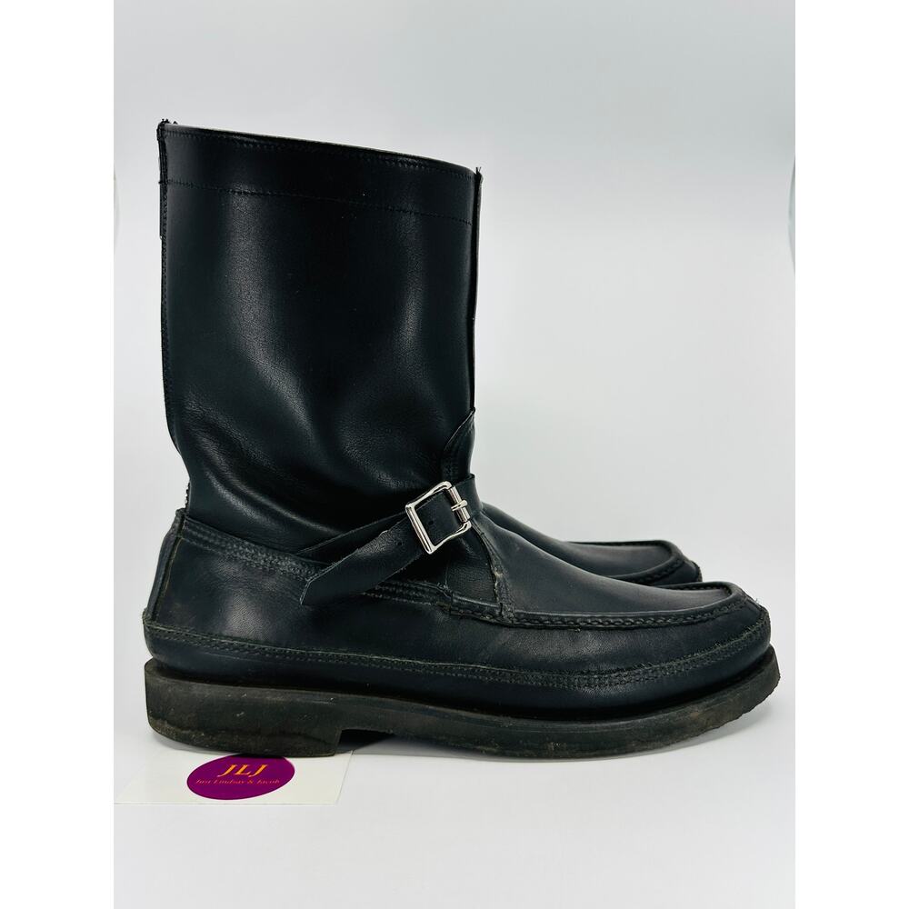 Russell Moccasin Men's Zephyr Black Leather Hunting Boots 6798 Size 11.5 C Width